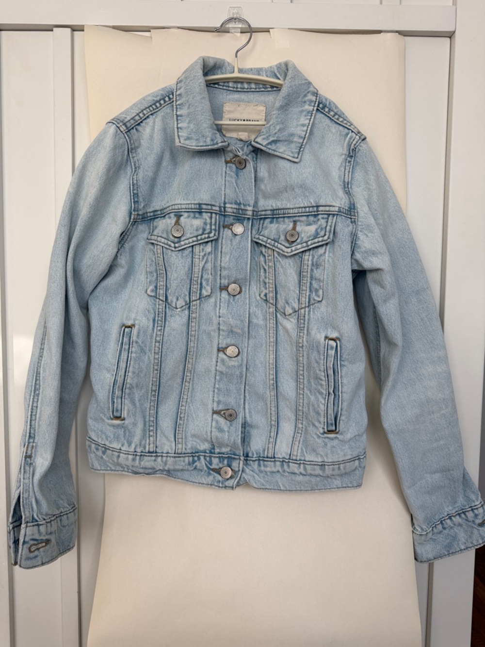 Lucky Brand Light Wash Blue Denim Jean Jacket
